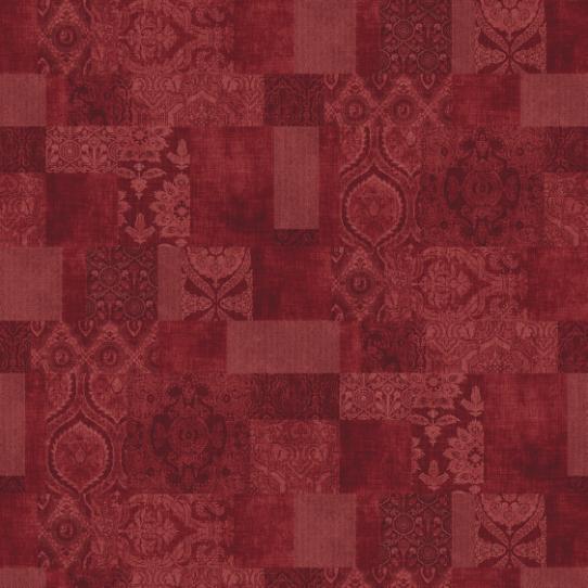 patchwork red