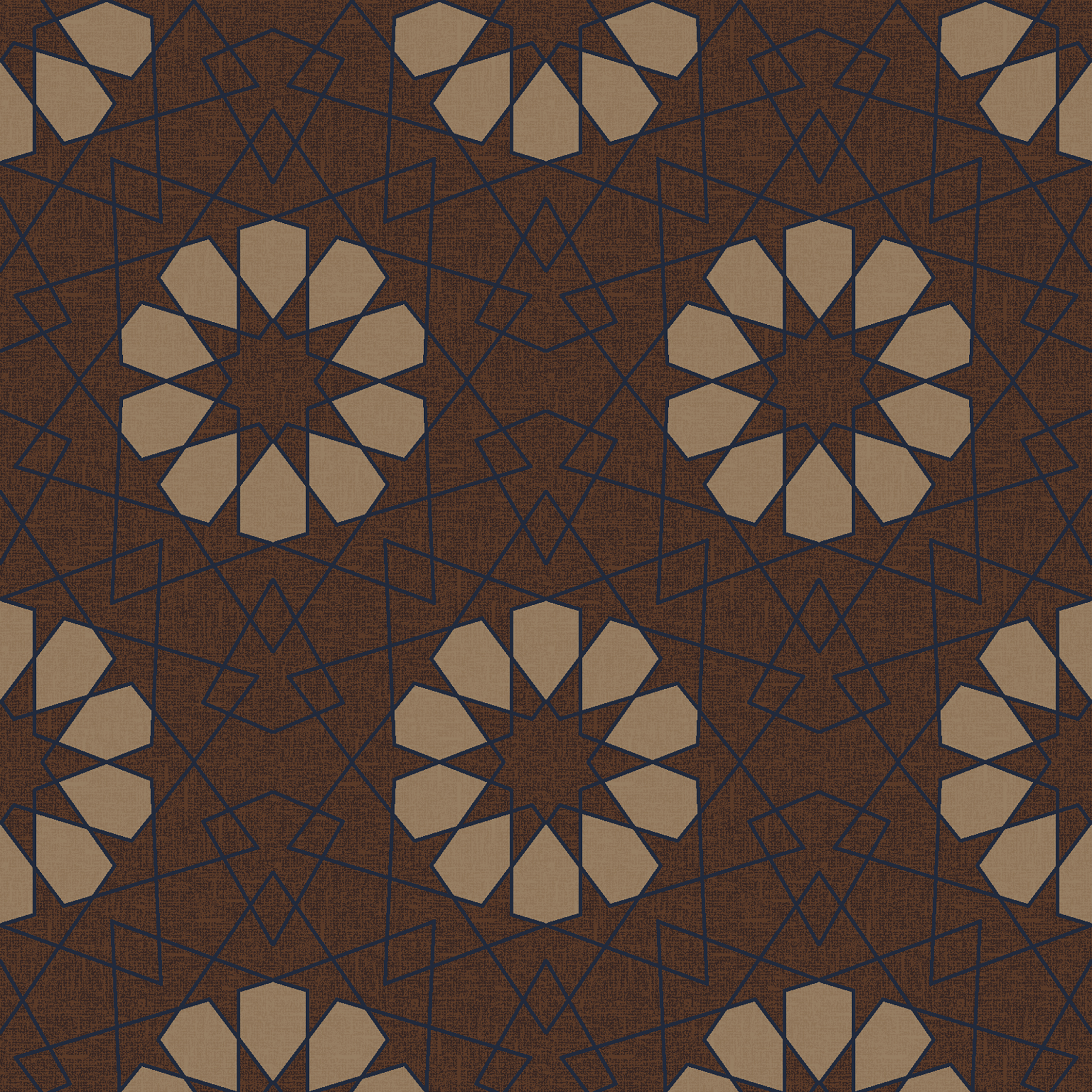 geometric lace brown