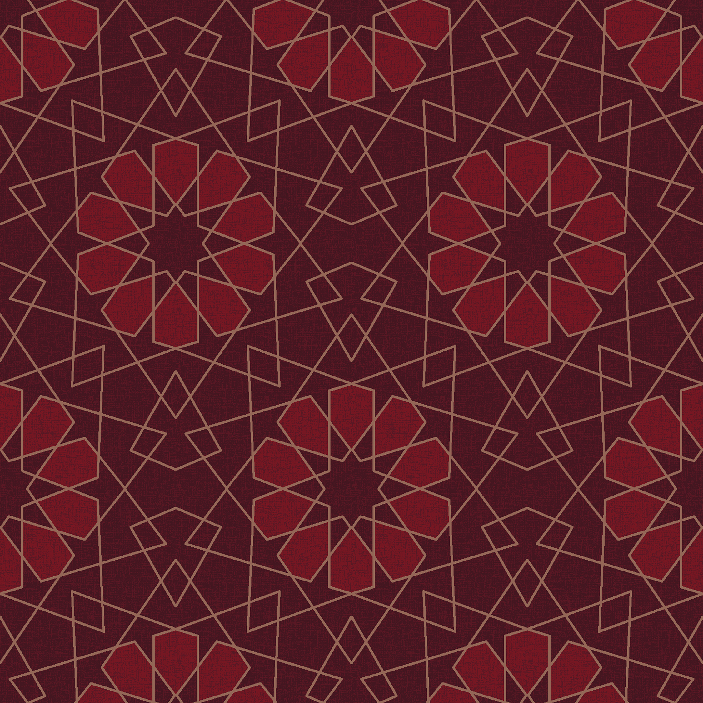 geometric lace   red