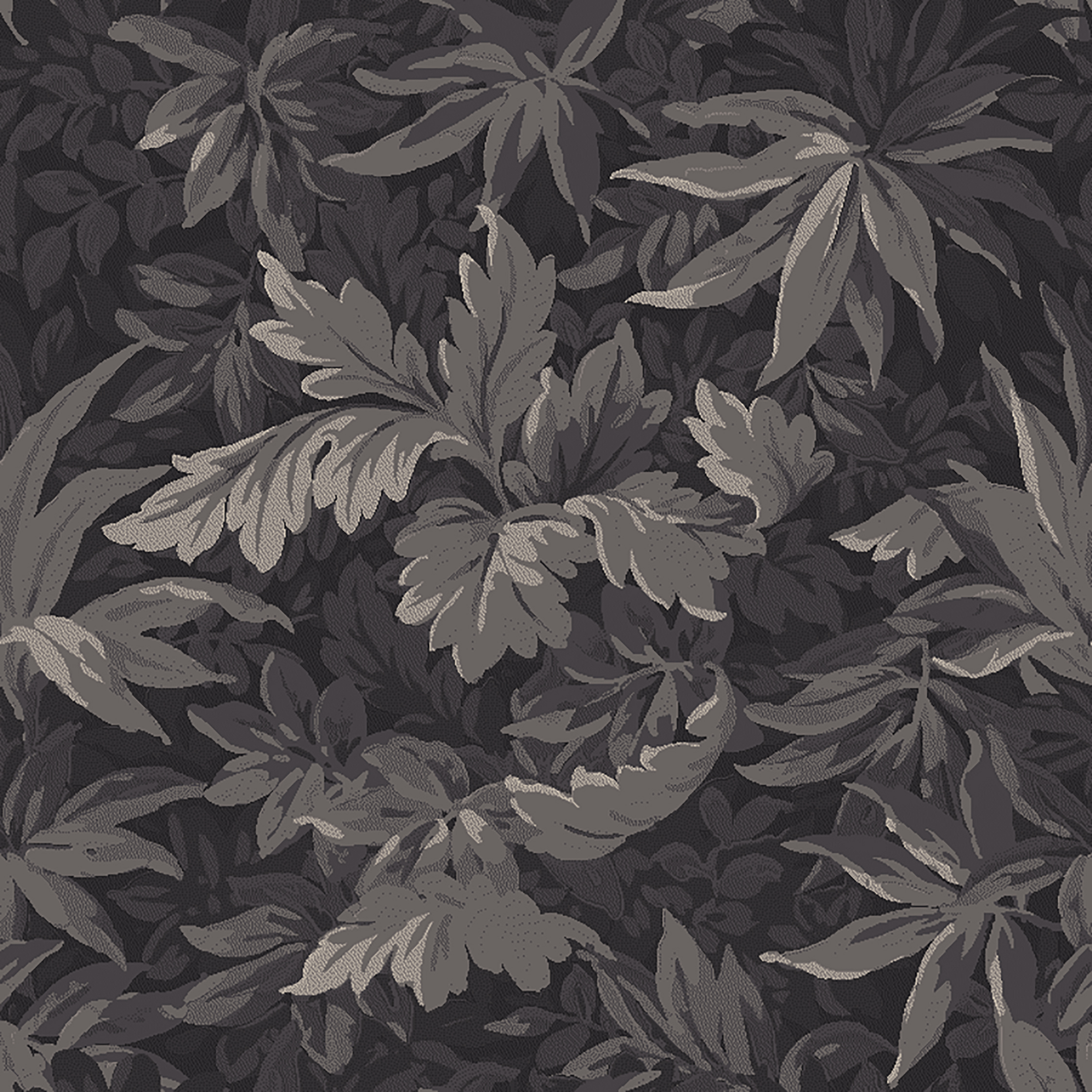 tapestry leaves  grey