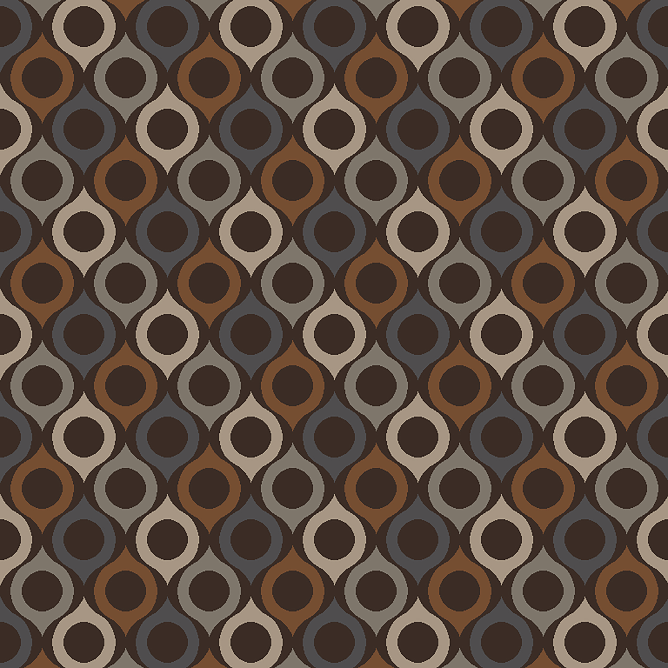 retro scarf brown