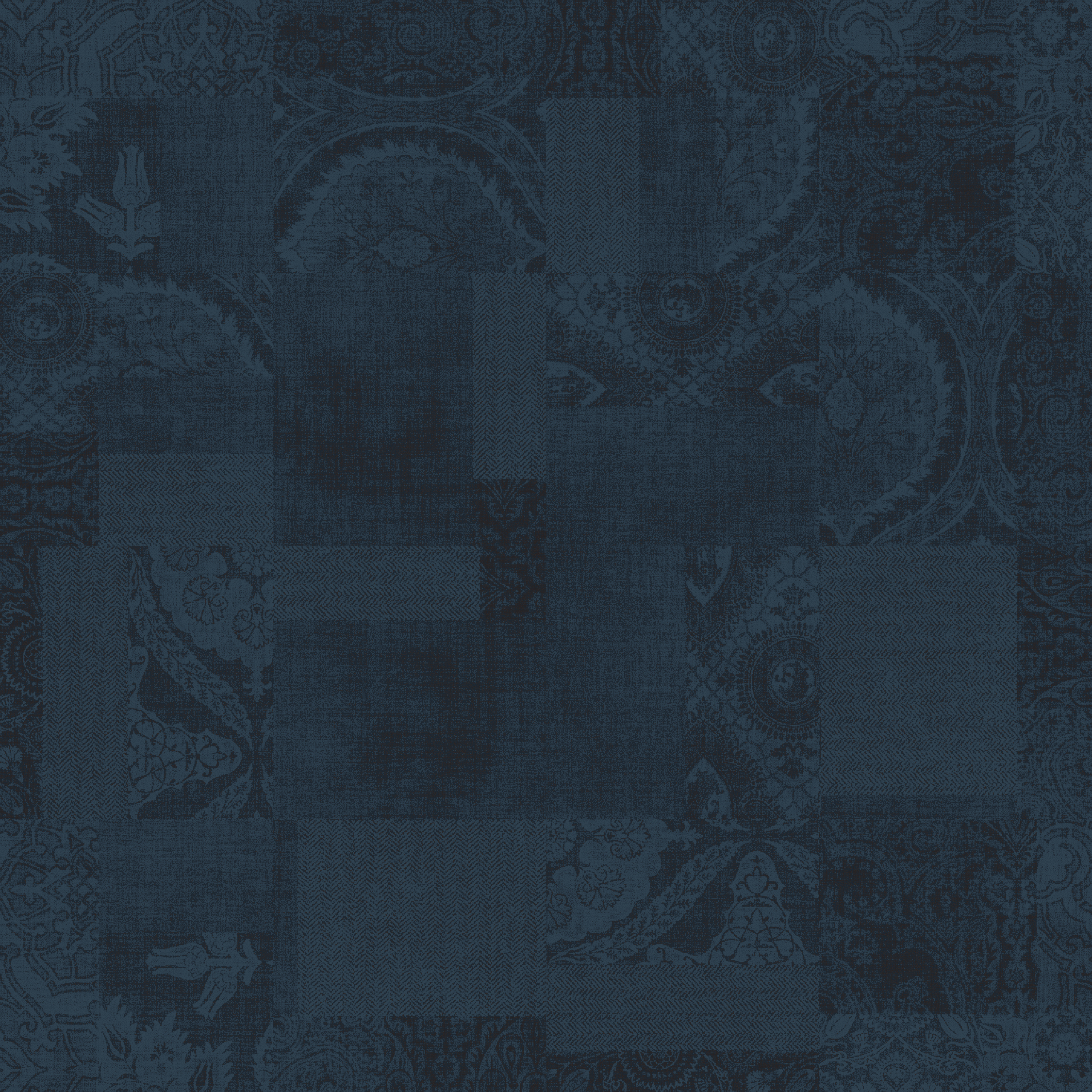 patchwork blue