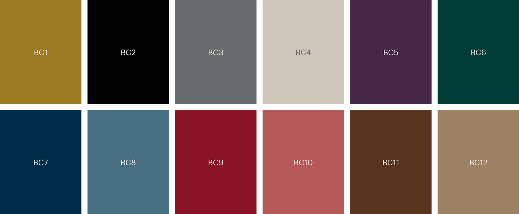 5500 Base colour palette