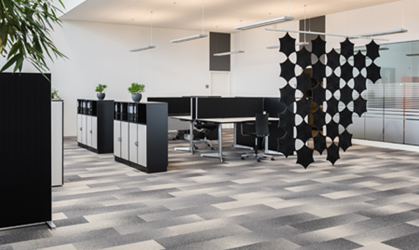 4m2 commercial intérieur bureau utilisation intensive flooring Bleu premium dalles de moquette 