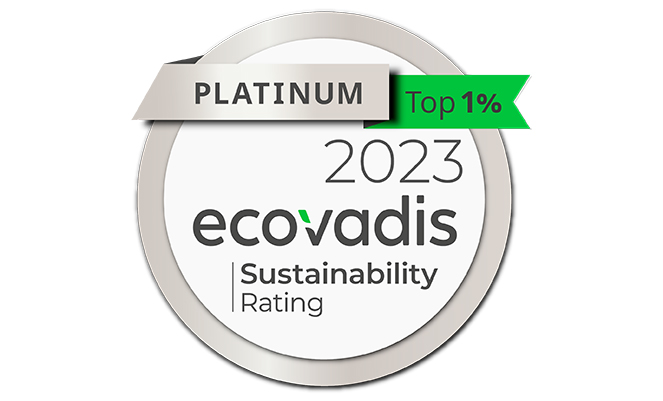  EcoVadis Platinum Rating