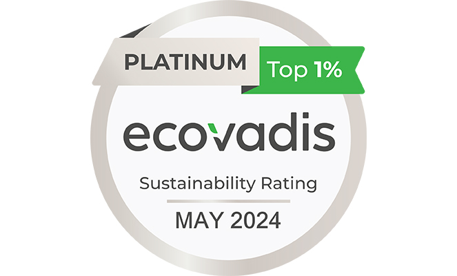  EcoVadis Platinum Rating